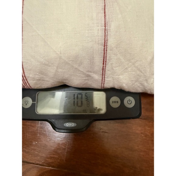 Reformation 100% Linen Striped Midi Dress White Red Ruffle Slit Size 2 - Picture 6 of 6